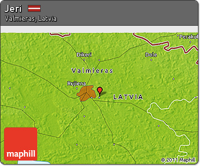 Physical 3D Map of Jeri