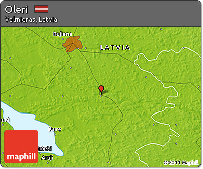 Physical 3D Map of Oleri