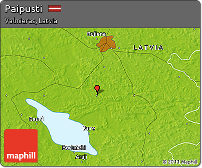 Physical 3D Map of Paipusti