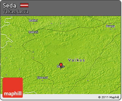 Physical 3D Map of Seda
