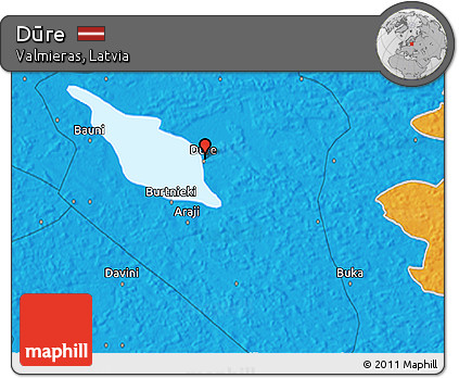 Political 3D Map of Dūre