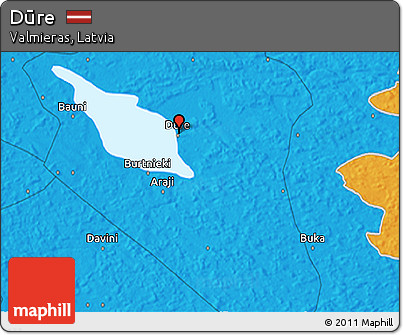 Political 3D Map of Dūre