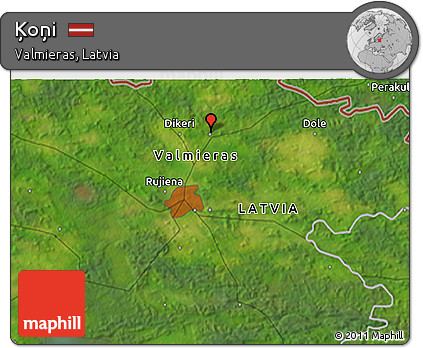 Satellite 3D Map of Ķoņi