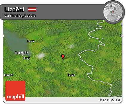 Satellite 3D Map of Lizdēni