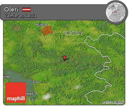Satellite 3D Map of Oleri