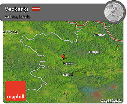 Satellite 3D Map of Veckārķi