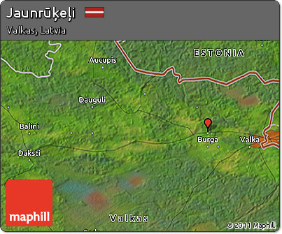 Satellite 3D Map of Jaunrūķeļi