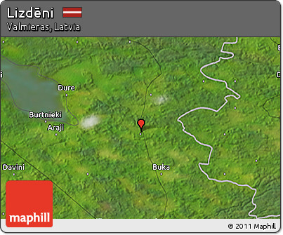 Satellite 3D Map of Lizdēni