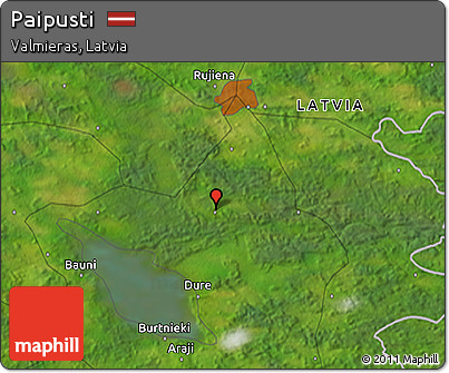 Satellite 3D Map of Paipusti