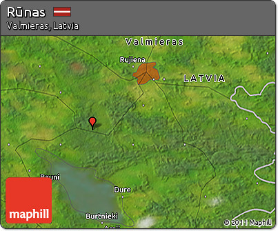 Satellite 3D Map of Rūnas