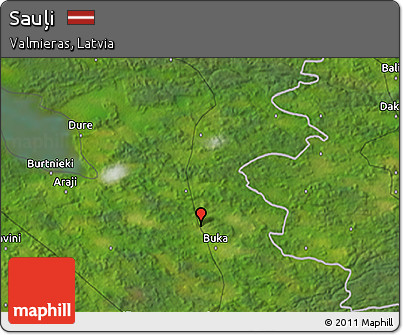 Satellite 3D Map of Sauļi