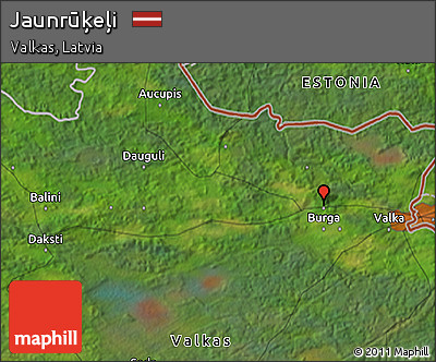 Satellite 3D Map of Jaunrūķeļi