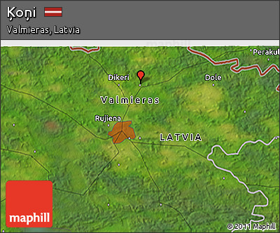 Satellite 3D Map of Ķoņi