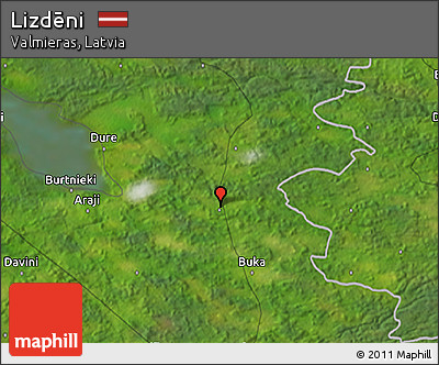 Satellite 3D Map of Lizdēni