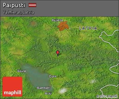 Satellite 3D Map of Paipusti