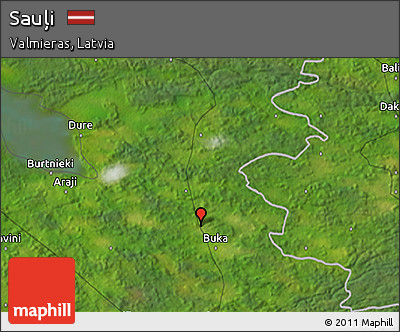Satellite 3D Map of Sauļi