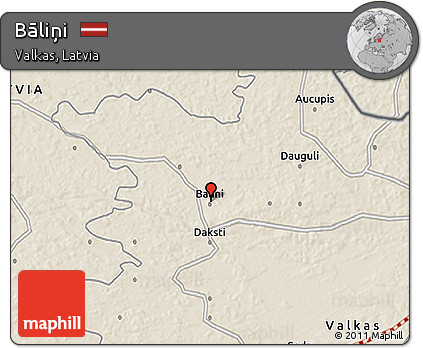 Shaded Relief 3D Map of Bāliņi