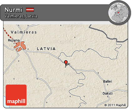 Shaded Relief 3D Map of Nurmi
