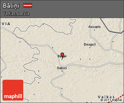 Shaded Relief 3D Map of Bāliņi