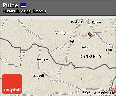 Shaded Relief 3D Map of Puide