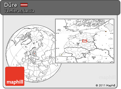 Blank Location Map of Dūre