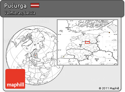 Blank Location Map of Pučurga