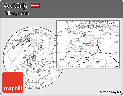 Blank Location Map of Veckārķi