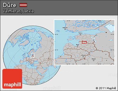 Gray Location Map of Dūre