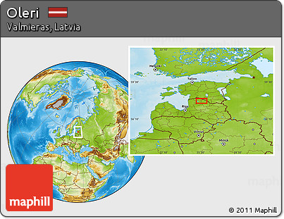 Physical Location Map of Oleri