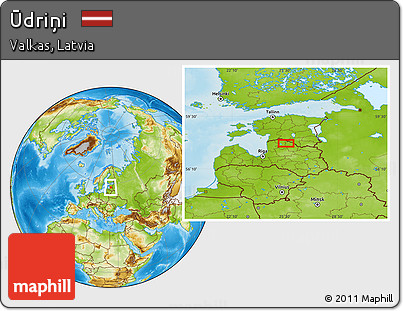 Physical Location Map of Ūdriņi