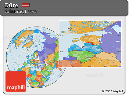 Political Location Map of Dūre