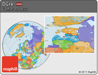 Political Location Map of Dūre