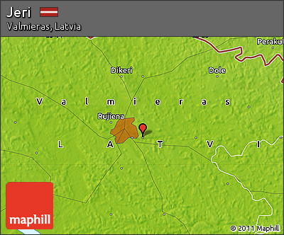 Physical Map of Jeri