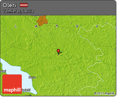 Physical Map of Oleri