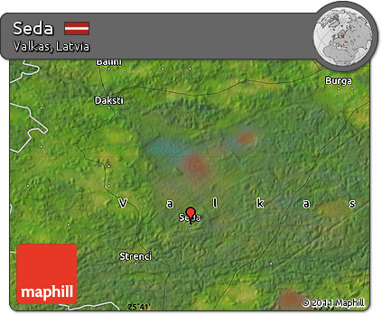 Satellite Map of Seda