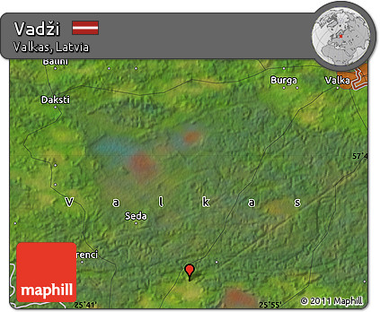Satellite Map of Vadži