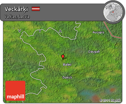 Satellite Map of Veckārķi