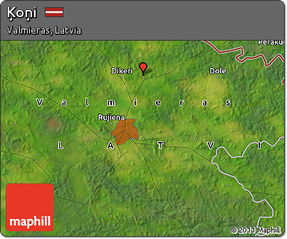 Satellite Map of Ķoņi
