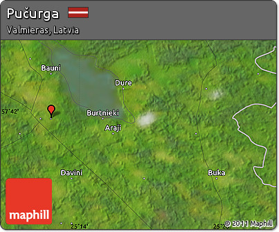 Satellite Map of Pučurga