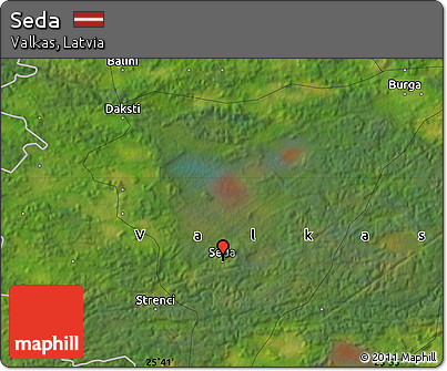 Satellite Map of Seda