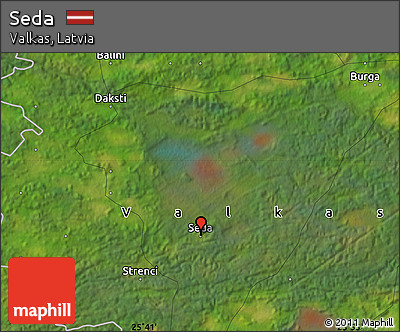 Satellite Map of Seda