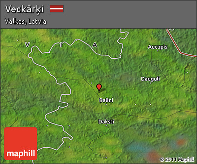 Satellite Map of Veckārķi