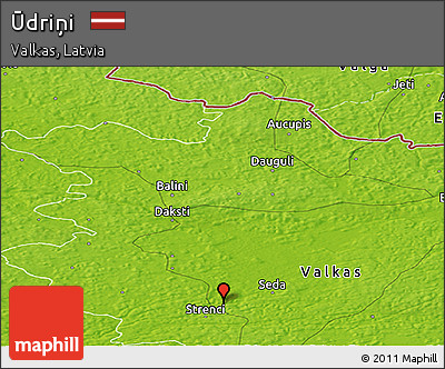 Physical Panoramic Map of Ūdriņi