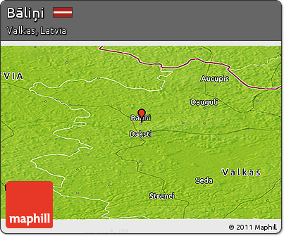 Physical Panoramic Map of Bāliņi