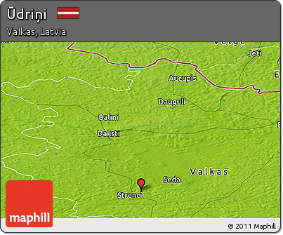 Physical Panoramic Map of Ūdriņi