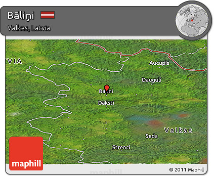 Satellite Panoramic Map of Bāliņi
