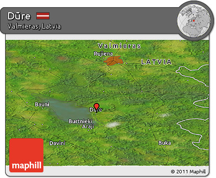 Satellite Panoramic Map of Dūre