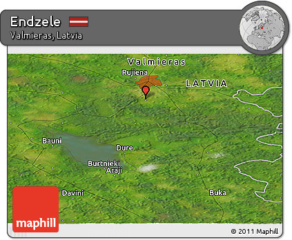 Satellite Panoramic Map of Endzele