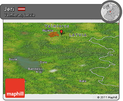 Satellite Panoramic Map of Jeri