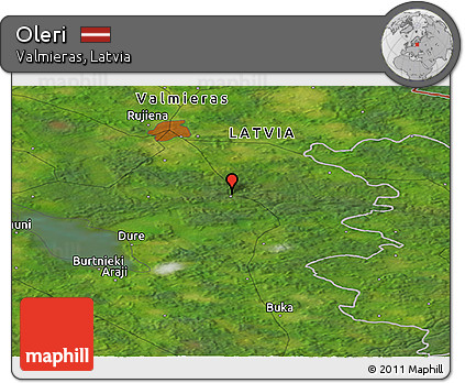 Satellite Panoramic Map of Oleri